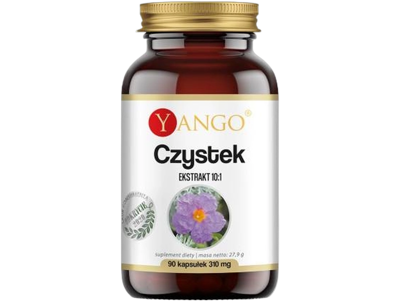 Yango Czystek ziele czystka ekstrakt, kapsułki, 310 mg, 90 kaps.