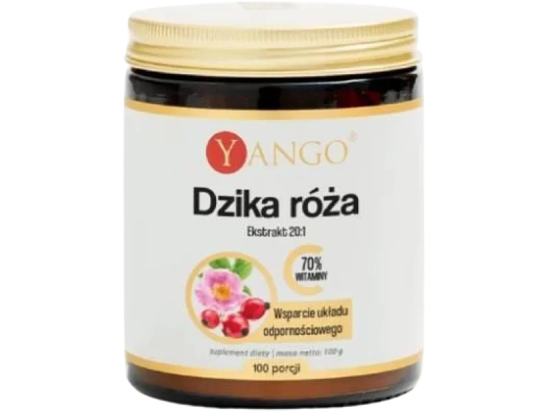 YANGO Dzika róża ekstrakt, proszek, 700 mg, 100 g