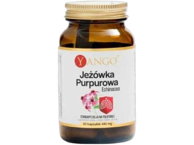 Yango jeżówka purpurowa echinacea, kapsułki, 350 mg, 60 kaps.