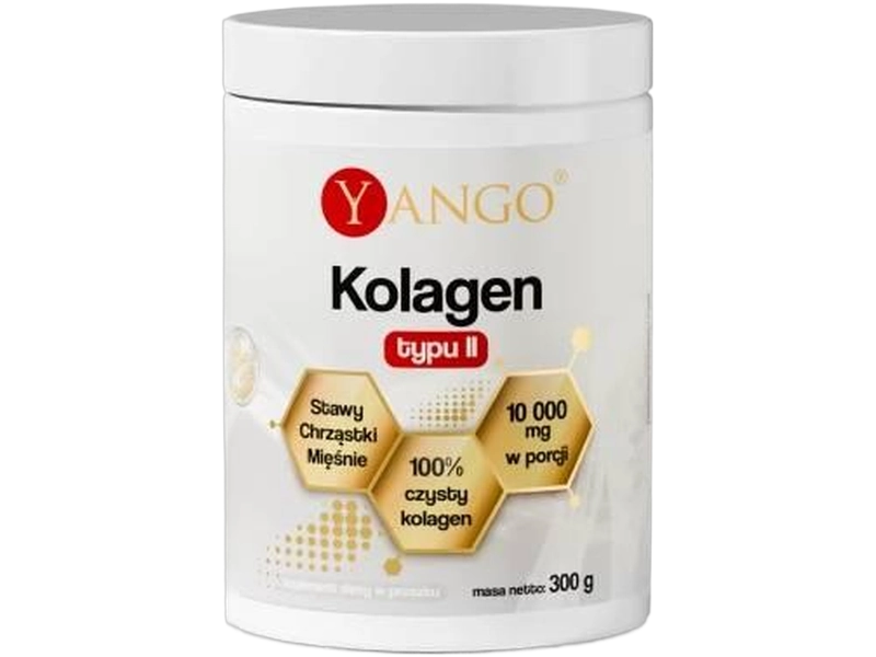 Yango kolagen wołowy typu II, proszek, 300 g