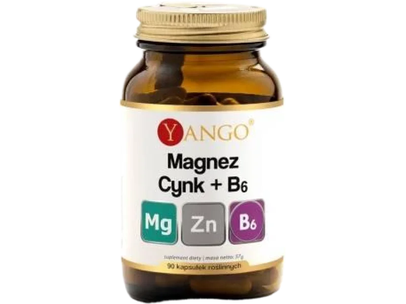 Yango Magnez + Cynk + B6, kapsułki, 90 kaps.