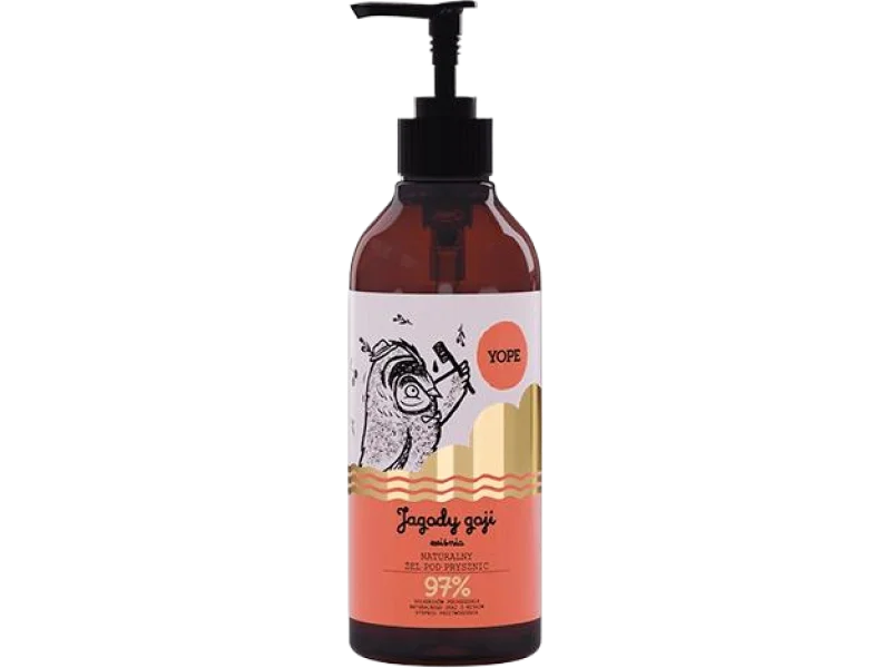Yope jagody goji i wiśnia naturalny żel pod prysznic, 400 ml