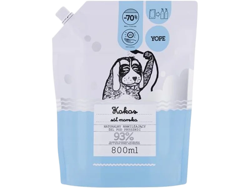 Yope Kokos i sól morska naturalny żel pod prysznic, 800 ml