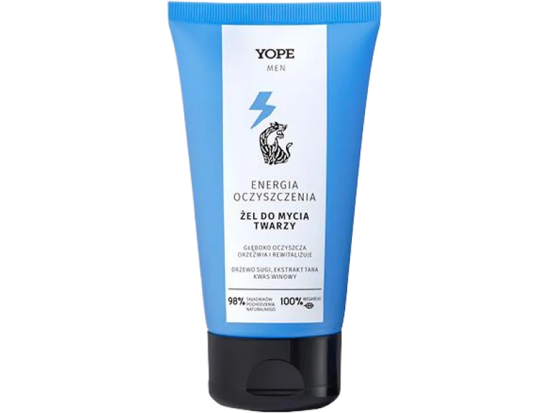 YOPE Men Wood żel do mycia twarzy, 150 ml