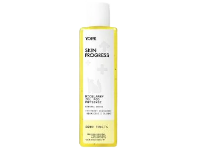 YOPE Skin Progress Micelarny żel pod prysznic SOUR FRUITS, 200 ml