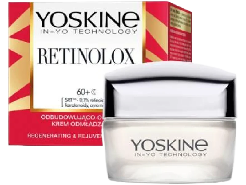 YOSKINE Retinolox 60+ Odbudowująco-odżywczy krem odmładzający na noc, 50 ml