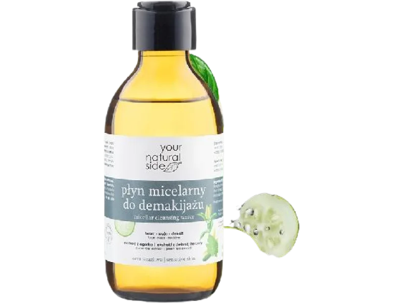 Your Natural Side Płyn micelarny do demakijażu ogórek, zielona herbata, 50 ml