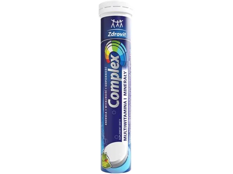 Zdrovit Complex Multiwitamina i Minerały, tabletki musujące, 24 tabl.