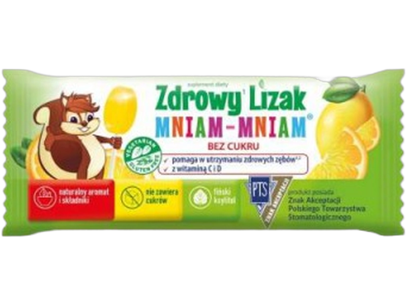 Zdrowy Lizak Mniam-Mniam z witaminą C i D, 1 szt.