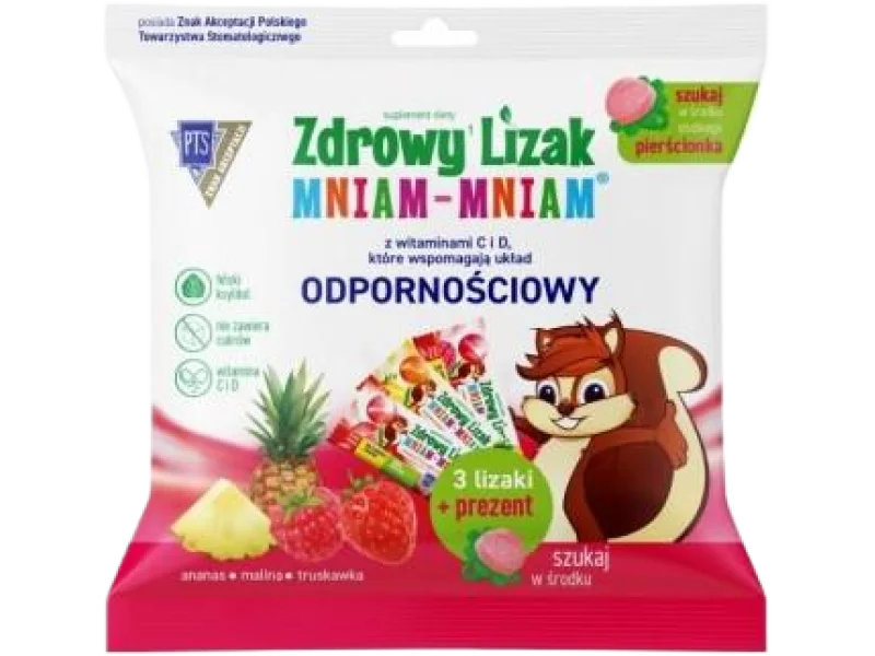 Zdrowy Lizak Mniam-Mniam, 3 szt.