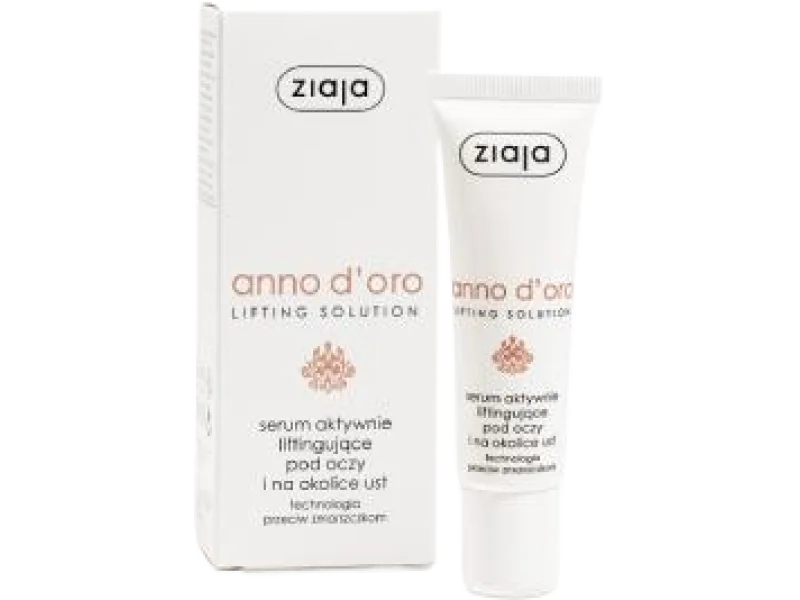 ZIAJA ANNO D’ORO Serum liftingujące pod oczy i na okolice ust, 30 ml