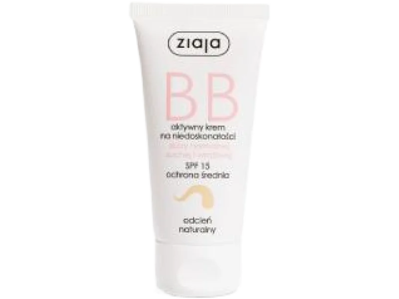 ZIAJA BB Aktywny krem na niedoskonałości skóra normalna (odcień naturalny), 50 ml