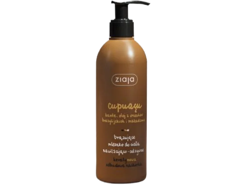 ZIAJA CUPUACU Brązujące mleczko do ciała nawilżająco-odżywcze, 300 ml