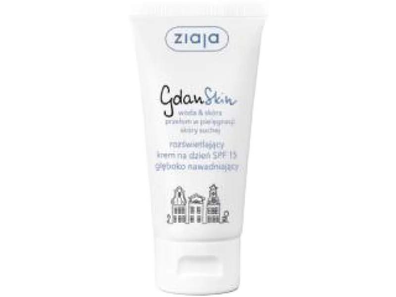 ZIAJA GDANSKIN Krem na dzień rozświetlający SPF15, 50 ml