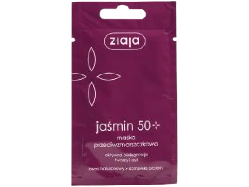 ZIAJA JAŚMIN Maseczka przeciwzmarszczkowa 50+, maska, 7 ml