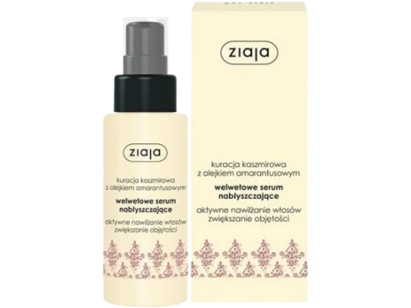 ZIAJA KASZMIR Welwetowe serum nabłyszczające do włosów, 50 ml