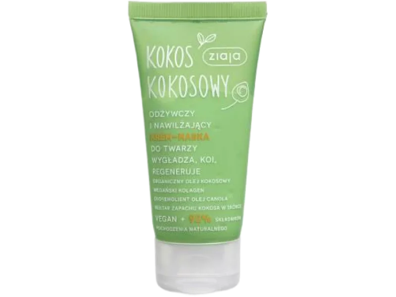 ZIAJA Kokos Krem-maska do twarzy, 50 ml