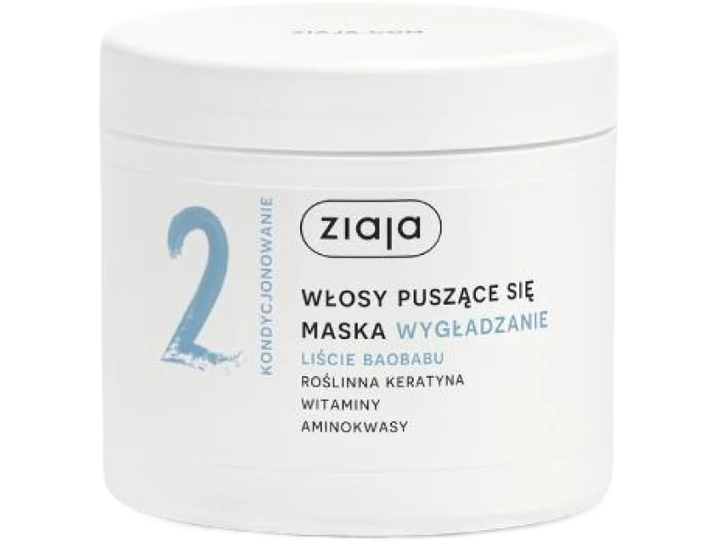 ZIAJA LIŚCIE BAOBABU Maska Wygładzanie włosy puszące się, 350 ml
