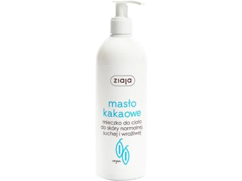 ZIAJA Masło Kakaowe Mleczko do ciała do skóry normalnej, suchej i wrażliwej, 400 ml