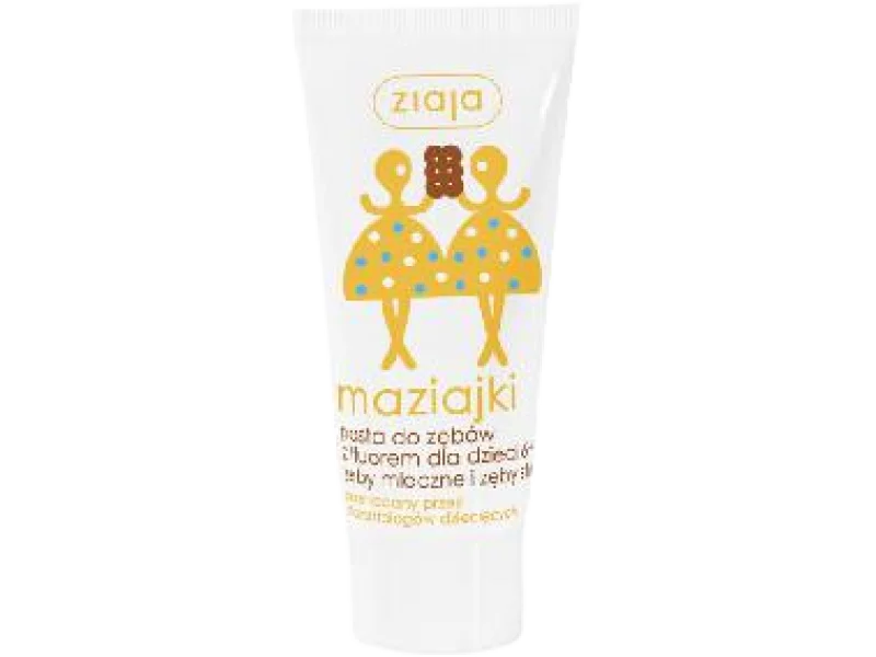 ZIAJA MAZIAJKI Pasta do zębów z fluorem ciasteczkowo-waniliowa 6+, 0,3%, 50 ml