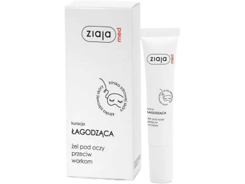ZIAJA MED ŁAGODZĄCA Żel pod oczy przeciw workom, żel, 15 ml