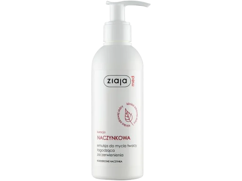 ZIAJA MED NACZYNKOWA Emulsja do mycia twarzy łagodząca zaczerwienienia, 200 ml