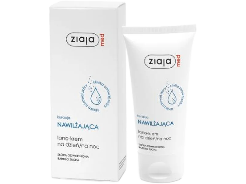 ZIAJA MED NAWILŻAJĄCA Lano-krem na dzień/na noc, 50 ml