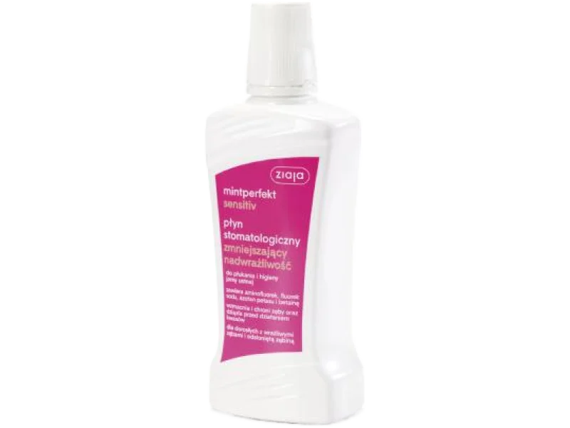 ZIAJA Mintperfekt Sensitiv Płyn zmniejszający nadwrażliwość, 500 ml