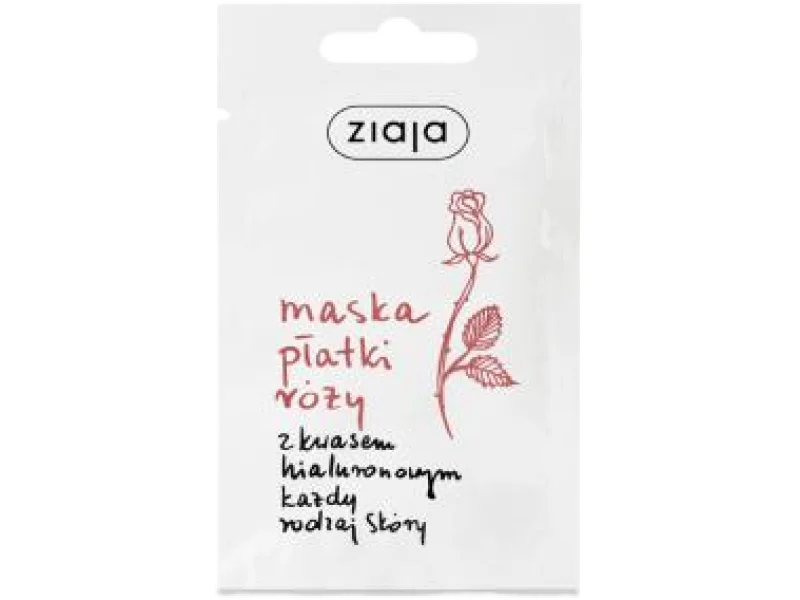 ZIAJA RÓŻANA Maseczka młodości z kwasem hialuronowym, maska, 7 ml