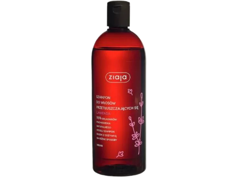 ZIAJA Szampon do włosów przetłuszczających się Lawendowy, 500 ml