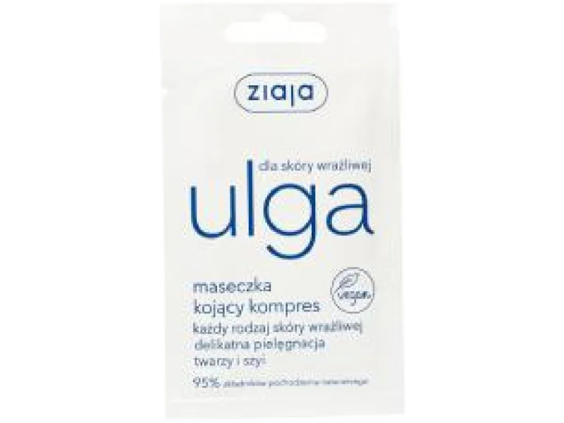 ZIAJA ULGA Maseczka kojący kompres, maska, 7 ml