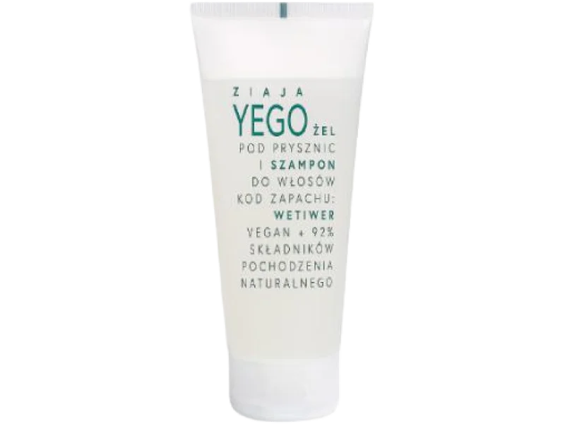 ZIAJA YEGO Żel i szampon do włosów wetiwer, żel, 200 ml