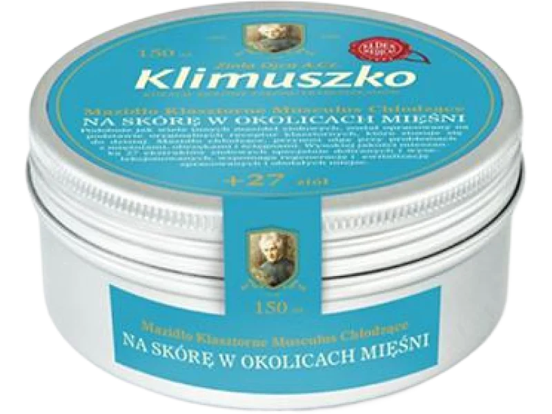 Zioła Ojca Klimuszko Mazidło Klasztorne Musculus chłodzące na skórę w okolicach mięśni, żel na skórę, 150 ml