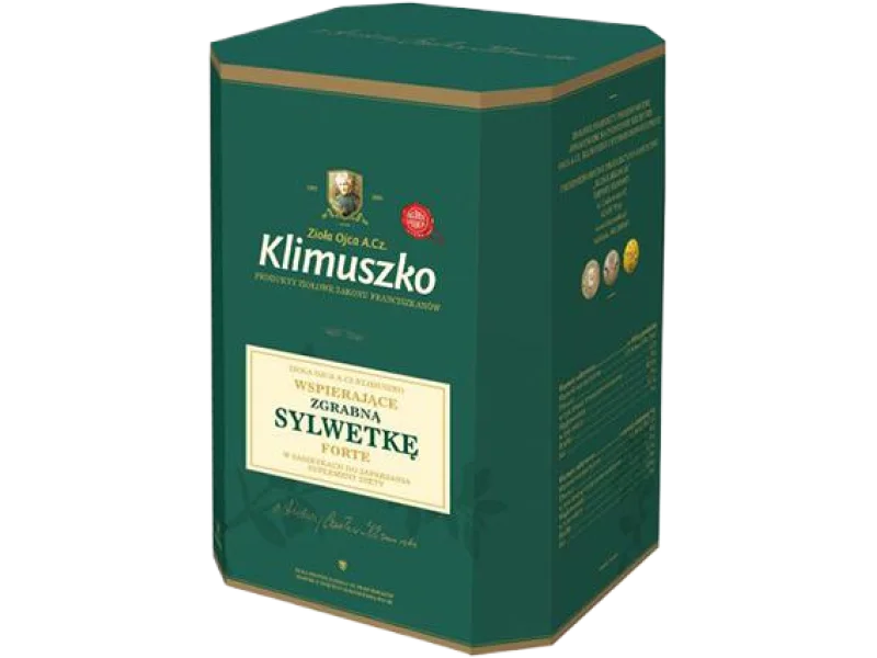 Zioła Ojca Klimuszko zioła wspierające zgrabną sylwetkę forte, saszetki do zaparzania, 30 sasz.