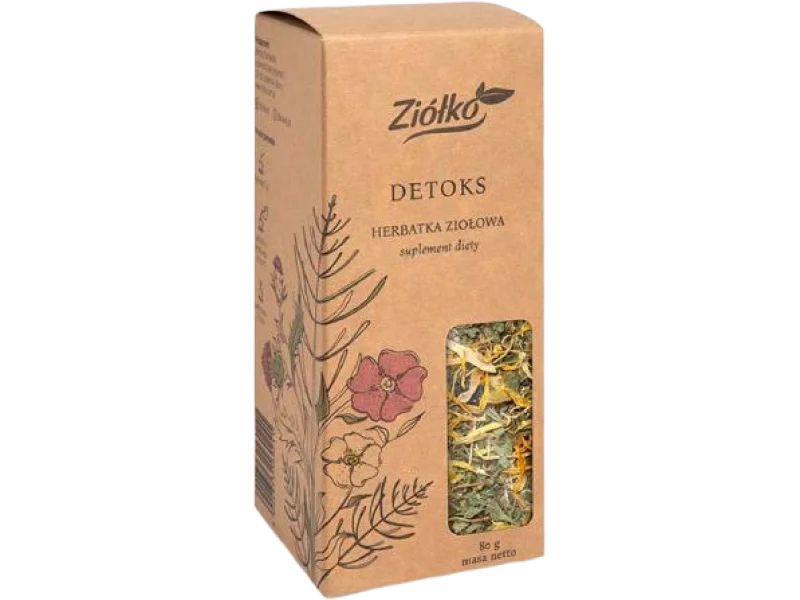 ZIÓŁKO Detoks Herbatka ziołowa, zioła do zaparzania, 80 g