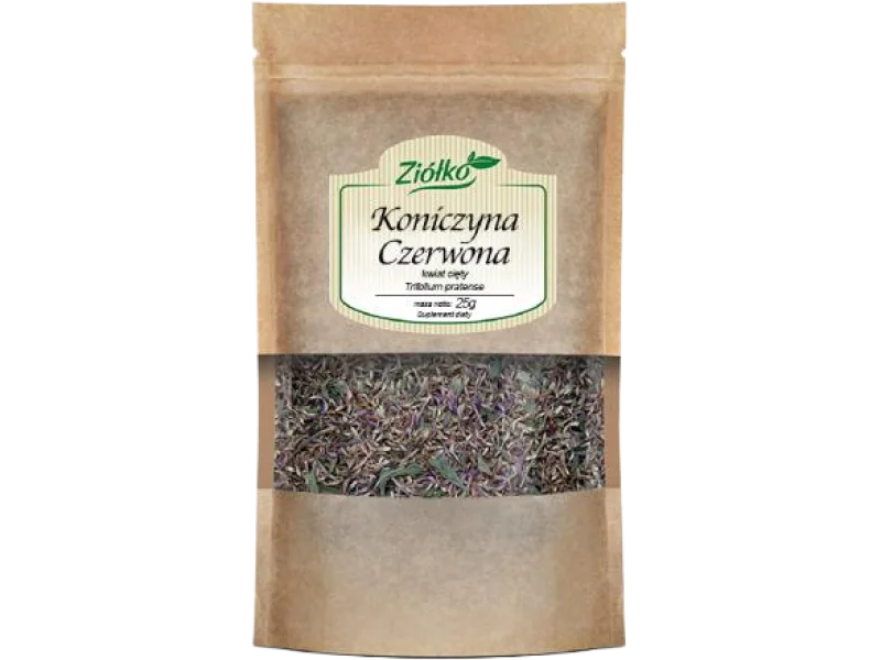 ZIÓŁKO Koniczyna czerwona kwiat cięty, zioła do zaparzania, 25 g