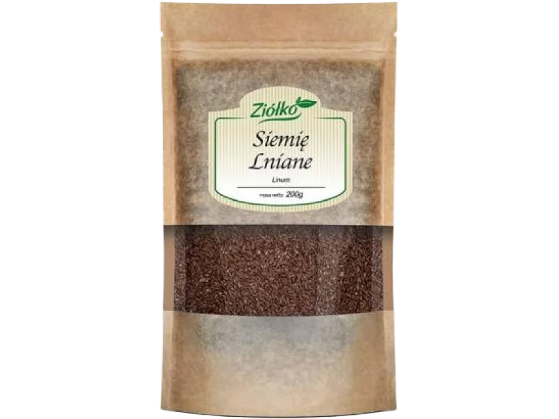 ZIÓŁKO Siemię lniane brązowe, ziarno, 200 g