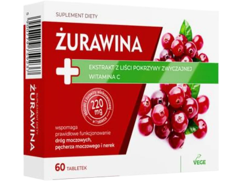 Żurawina, tabletki, 60 tabl.