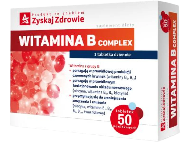 ZYSKAJ ZDROWIE Witamina B complex, tabletki powlekane, 50 tabl.